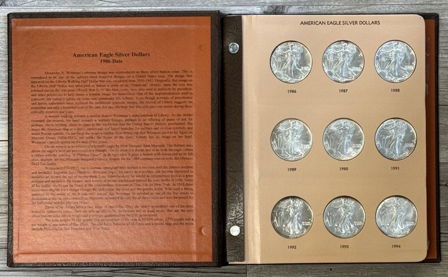 1986-2024 American Silver Eagle 39-pc Set